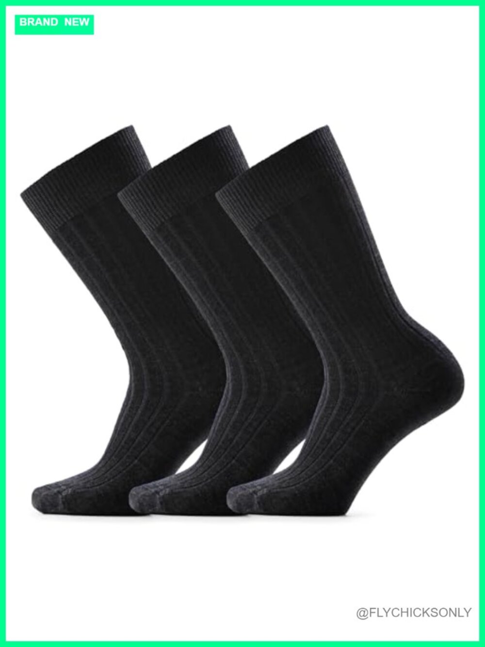 Merino Wool Slouchy Rib Tall Crew Socks Multipack Zero Cushion